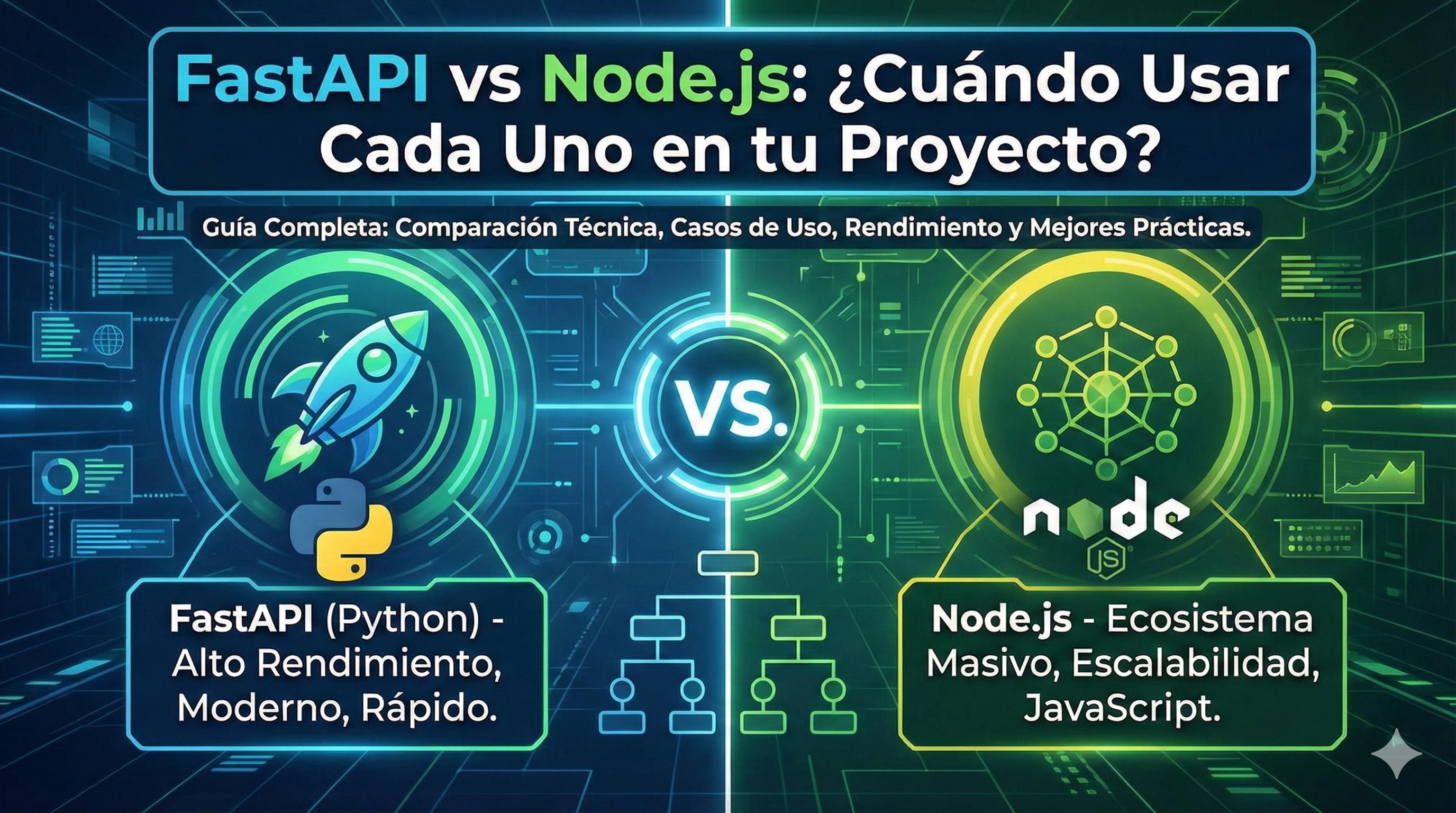 Imagen destacada para FastAPI vs Node.js: ¿Cuándo Usar Cada Uno en tu Proyecto?