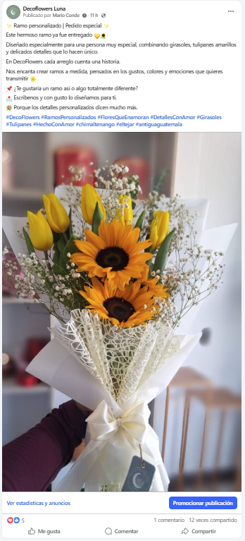 Estructura de contenido y diseño para redes sociales