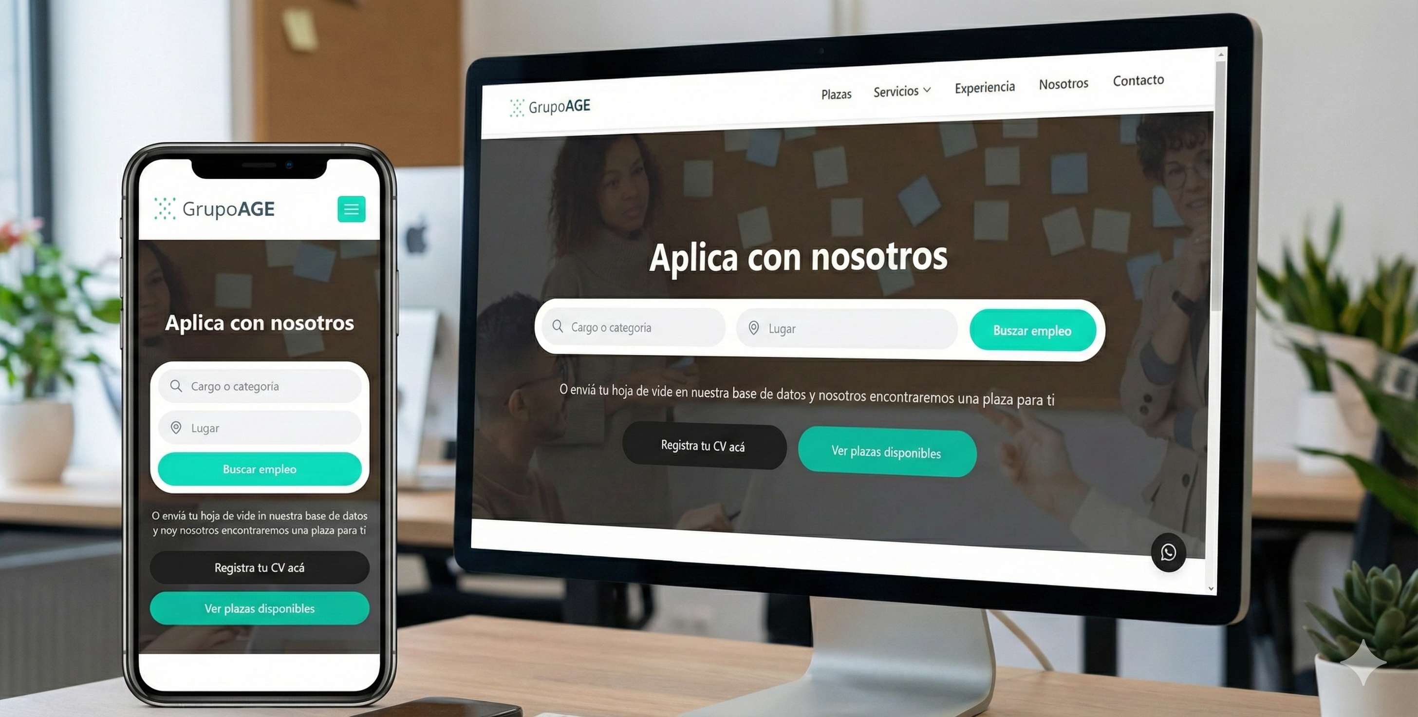 Ejemplo de sitio web desarrollado por MCodeGT — Grupo AGE